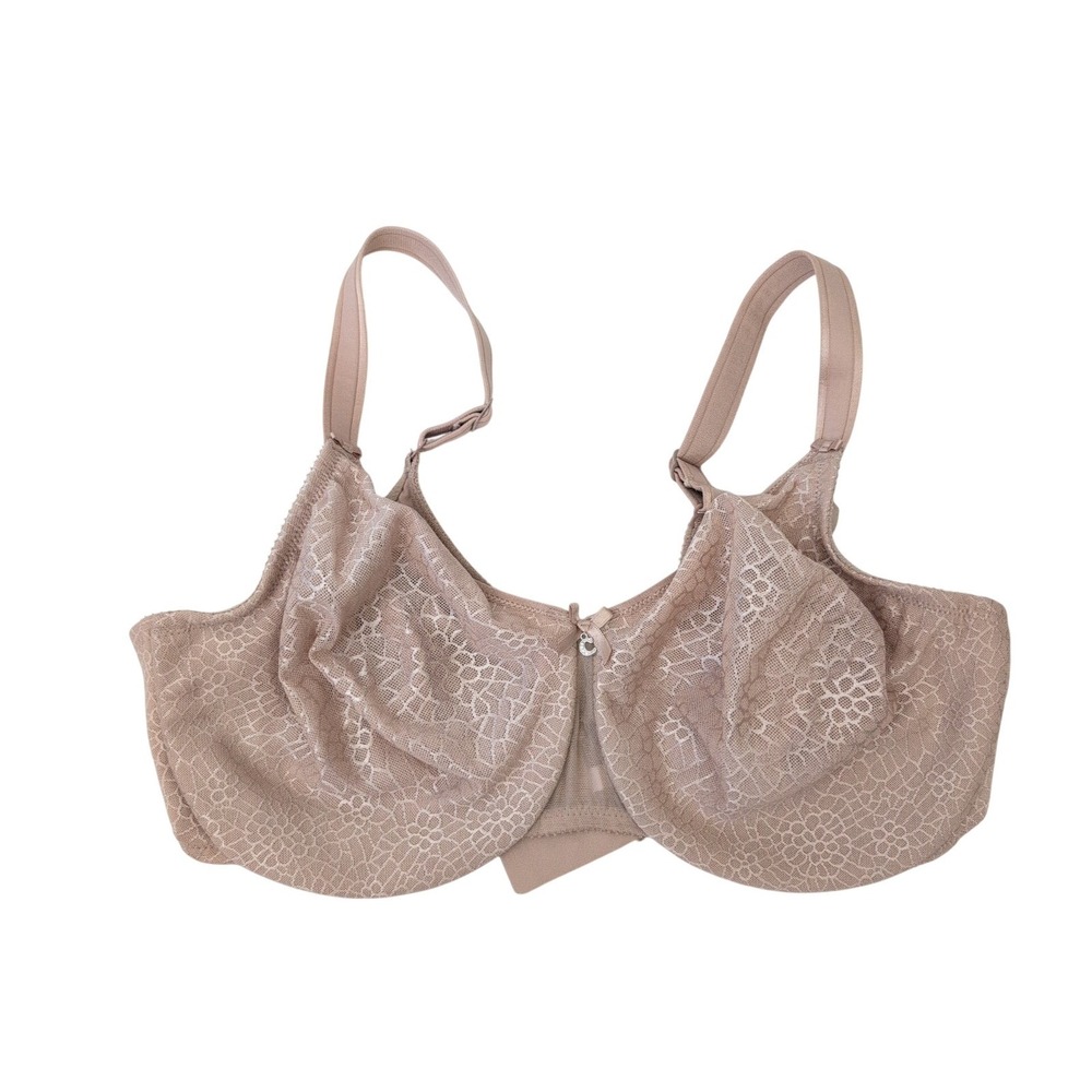 Chantelle C Magnifique Seamless Unlined Minimizer Bra Nude Lace 40DD C18910